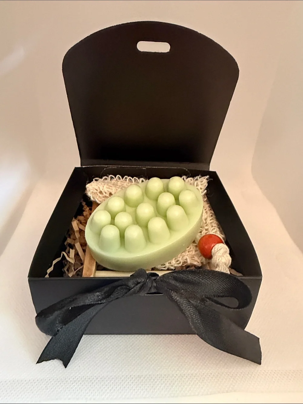 Refreshing Green Massage Body Wash Bar with Exfoliating Rope - Women Bath & Body